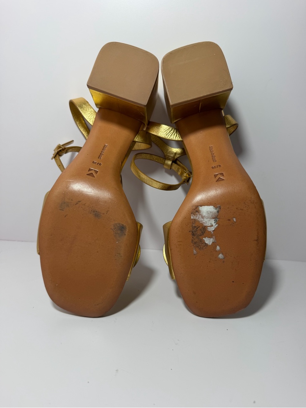 Mercedes Castillo Leather Trim Embellishment Sandals Size: 8.5 - Picture 9 of 9